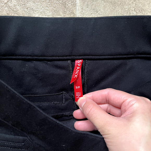 Spanx The Perfect Pant Womens S Black Ankle Pull On Career Formal Minimalist - Picture 3 of 8